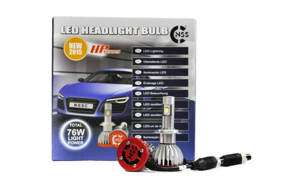 Led Headlamp Nssc H7 76w Hp Series 5500k