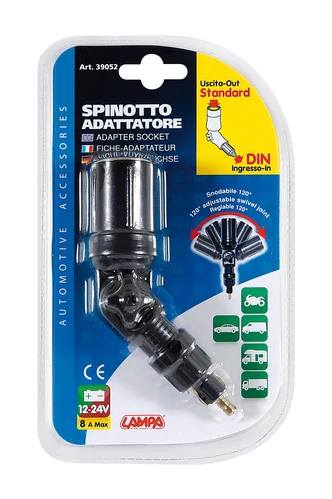 Adaptador Enchufe Mechero Toma Standard Punta Din 12/24v 8a