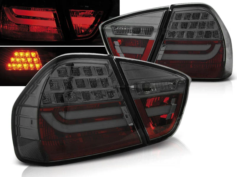 Pilotos Traseros Led Bmw E90 03.05-08.08 Ahumado Led Bar