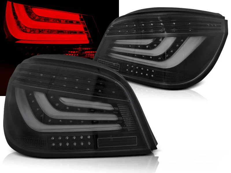 Pilotos Traseros Led Bmw E60 07.03-02.07 Negro Led Bar