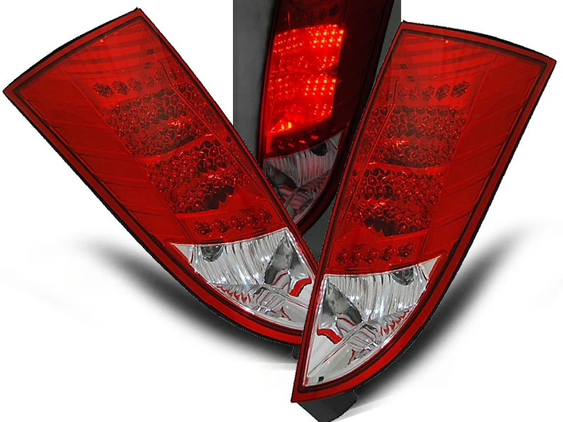 Pilotos Traseros Led Ford Focus Mk1 10.98-10.04 Hatchback Rojo/Blanco Led