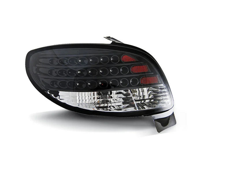 Pilotos Traseros Led Peugeot 206 10.98- Negro Led