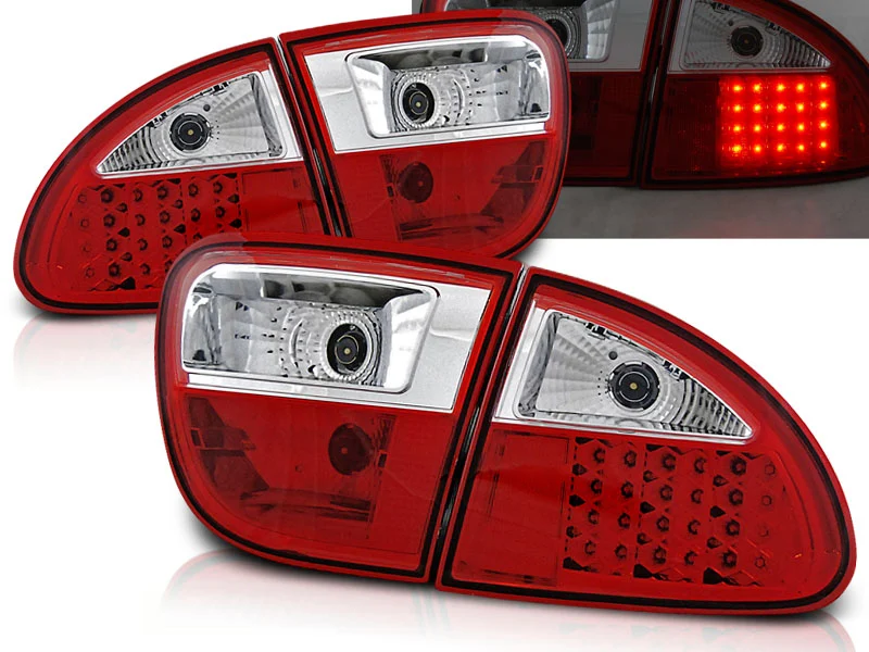 Pilotos Traseros Led Seat Leon 04.99-08.04 Rojo/Blanco Led