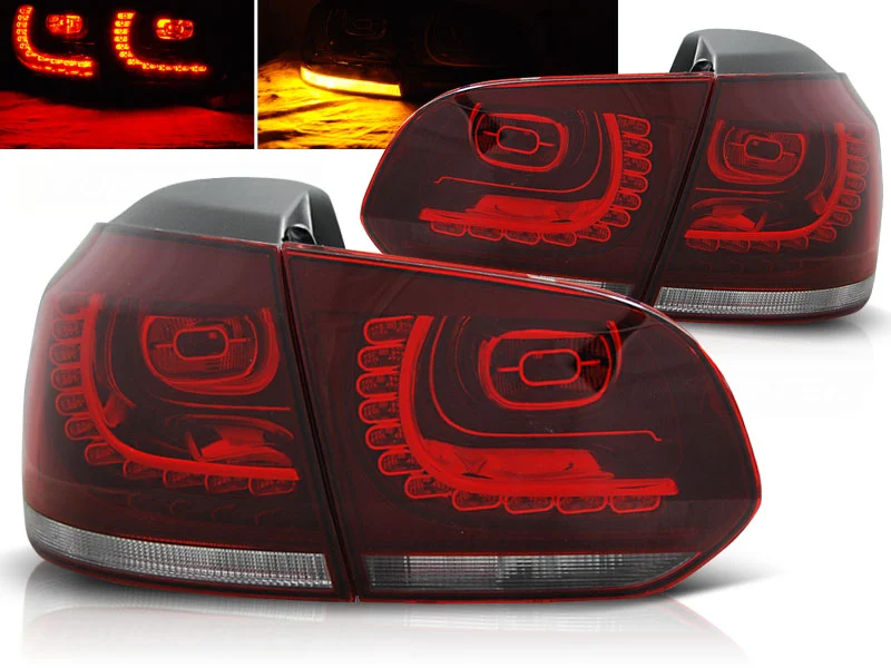 Pilotos Traseros Led Vw Golf 6 10.08-12 Rojo/Blanco Led