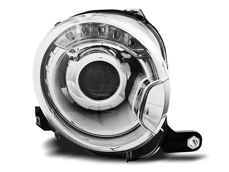 Faros Delanteros Fiat 500 07- Projektor Cromado