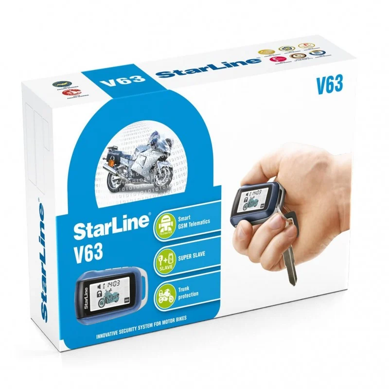Alarma Starline V63 para moto + instalación