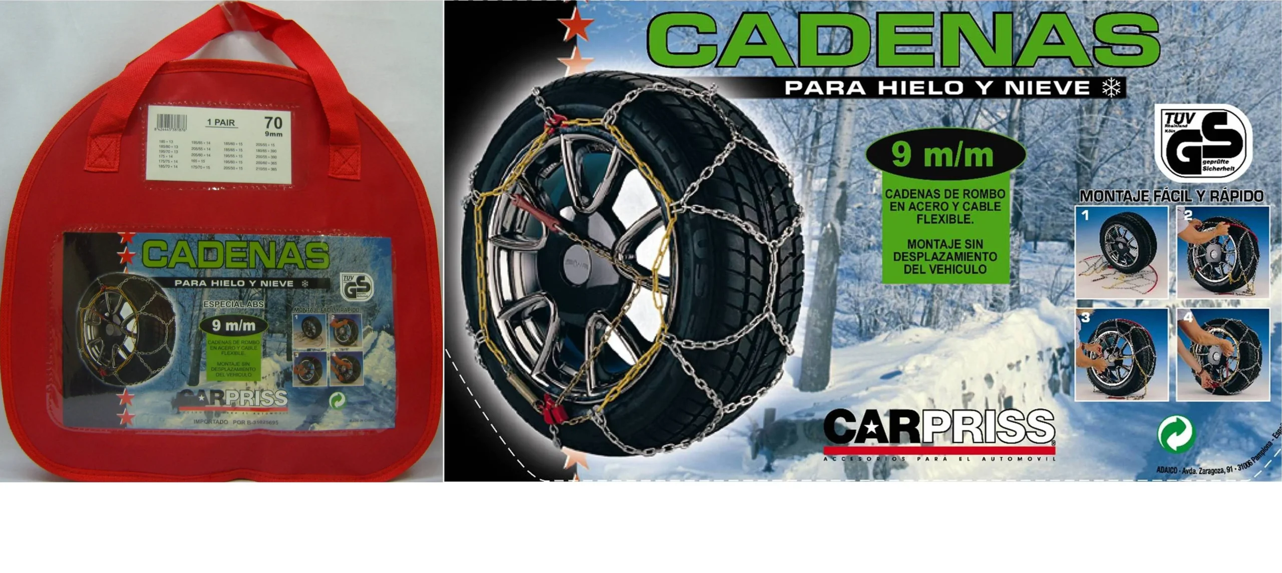 Cadenas Carpriss Rombo 9 Mm Consulte Medidas