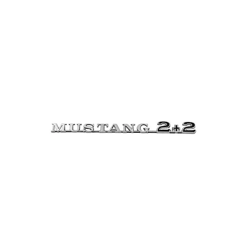 Emblema guardabarros Mustang 2+2 Fastback 65-66