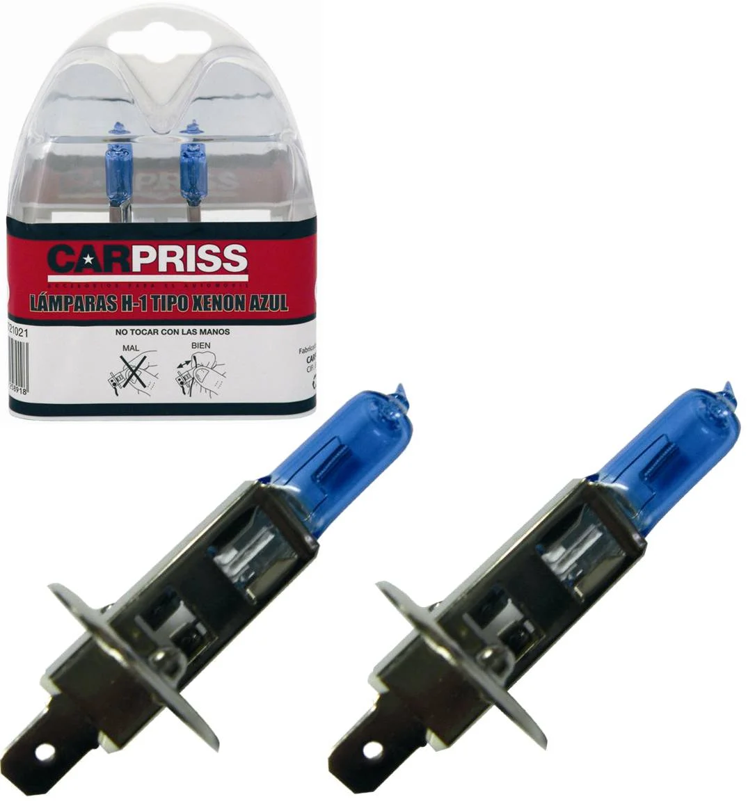 Estuche 2 Lamparas H-1 Tipo Xenon Azul 12v 100w