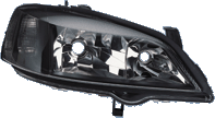 Faros Delanteros Kl Op Astra G 98- Black/Clear