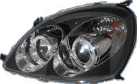 Faros Delanteros Kl to Yaris 98-5/03 Black + Halorim