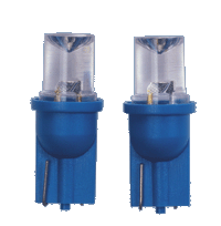 Iluminacion T-10 Led Wedge Bulb Blue 12v 2p/C W