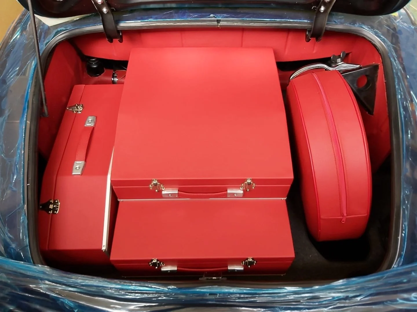 Mercedes 190 SL Kofferset in Echtleder