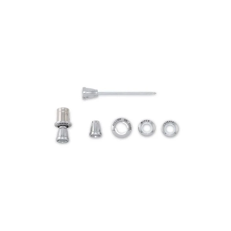 Anillos cromados interruptor salpicadero set 64-66