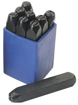 Juego De Punzones Para Marcar Números 1/8" - 10pzs