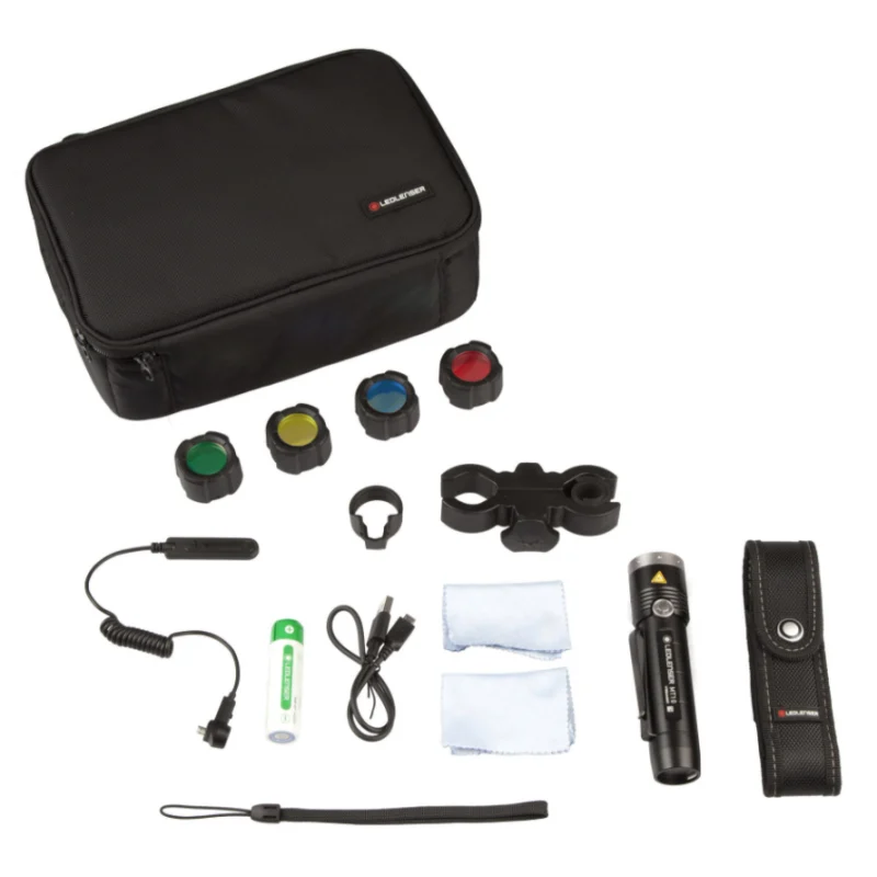 Kit de caza linterna LEDLENSER MT10, 1000 lúmenes (ideal para arco)