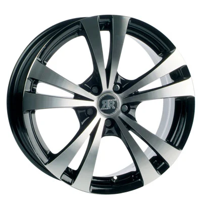 Llanta 7 X 17 Racer Lyra 4x108 Et-25 67,1 Negro Cara Pulida