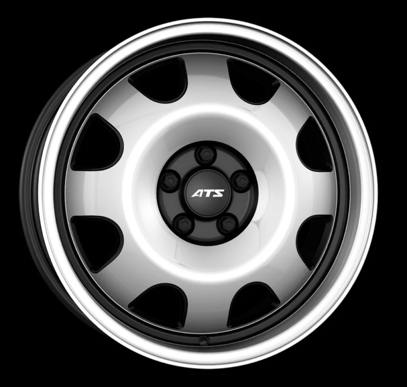 Llanta Ats Wheels Cup 7.0 X 15 Black & Polished Ats Wheels