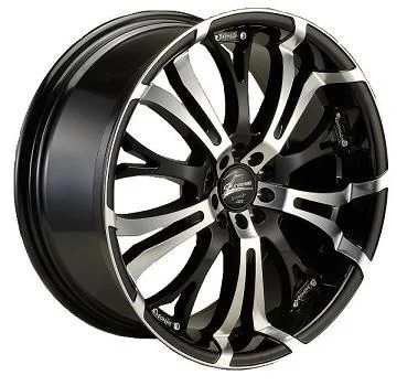 Llanta Barracuda Tzunamee Negro Brillo 7,5x17 4-5 Tornillos