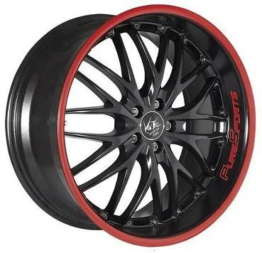 Llanta Barracuda Voltec Aro Rojo-Amarillo 8x18 4-5 Tornillos