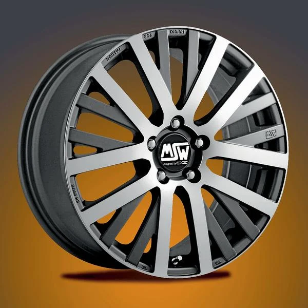 Llanta Msw 18 - 17x8 Frente Pulido-Grafito Mate