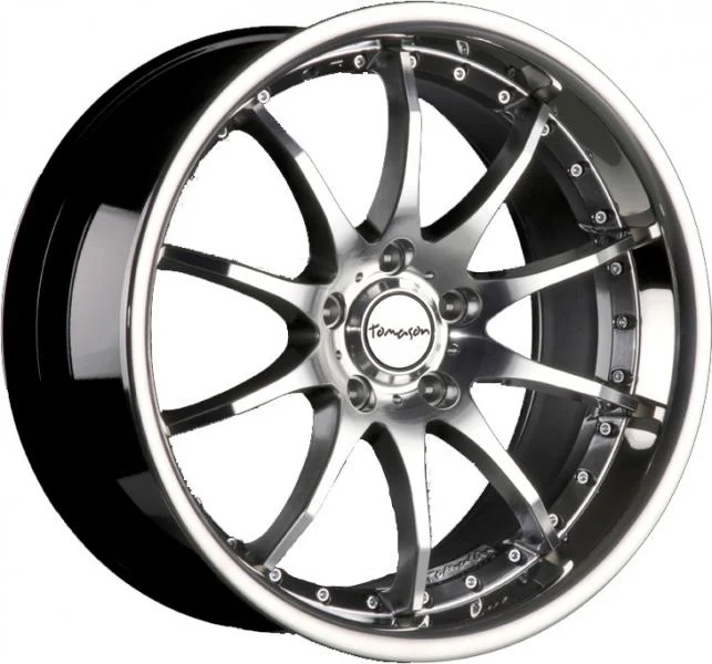 Llanta Tomason Tn8 8.5x19 5x112 Et45 Hyperblack Diamant Poliert / Edelstahlbett