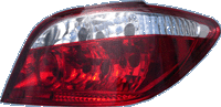 Pilotos Traseros Al Pe 307 3/5drs 01- Red/Clear