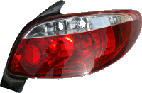 Pilotos Traseros Pe 206 3/5drs Red/Clear