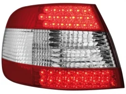 Pilotos Led Audi A4 B5 Lim. -99-00 _ Rojo/Transparente