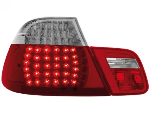Pilotos Traseros Led Bmw E46 Coupé 98-02 _ Rojo/Crystal 4teilig