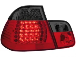 Pilotos Led Bmw E46 Lim. 98-01 _ Rojo/Ahumado _4 Piezas