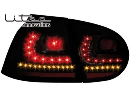 Pilotos Led Vw Golf V 03-09_ Negro/Ahumado