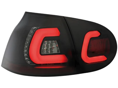Pilotos Led Vw Golf V 03-09 Negro/Ahumado