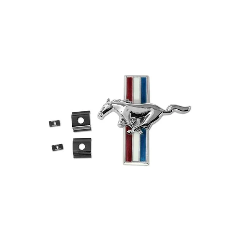 Emblema y soporte para parrilla, custom 65-73