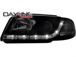 Faros Audi A4 B5 95-98 _ Con Diseño Luz Diurna _ Negro