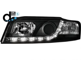Faros Luz Diurna Audi A4 8e Homologacion R87 _ Negro