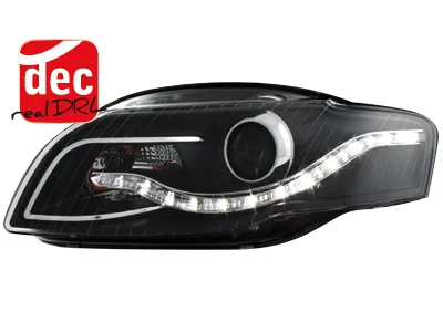 Faros Luz Diurna Audi A4 B7 04-08 Negro