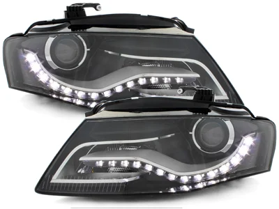 Faros Luz Diurna Audi A4 B8 8k Negro