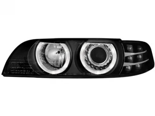 Faros Delanteros Bmw E39 5er 95-00 _ Led Indicator _ Negro