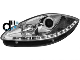 Faros Luz Diurna Seat Leon 1p Homologacion R87 _ Cromado