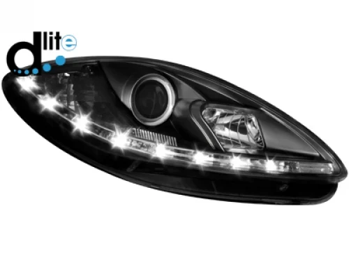 Faros Luz Diurna Homologacion R87 Seat Leon 1p 09+ Luz Diurna _ Negro