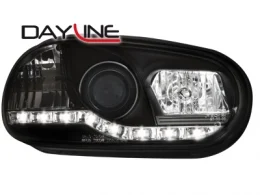 Luz Diurna Faros Vw Golf Iv _Negro