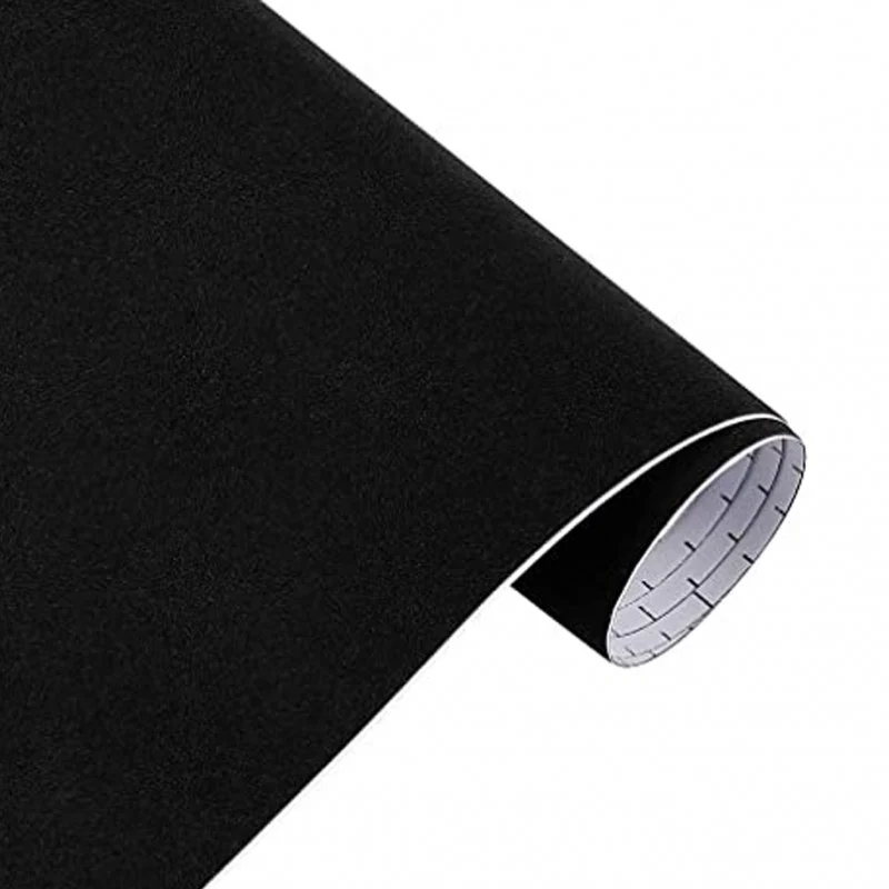 Vinilo efecto tercio pelo negro 50x150 cm