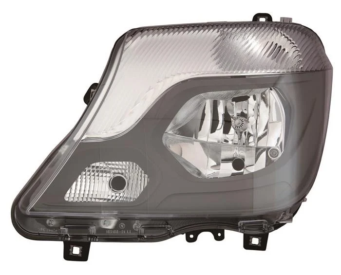 Mercedes Sprinter 14-*Faro Icon Regulacion Electrica Con Motor Interior Negro H7/H7