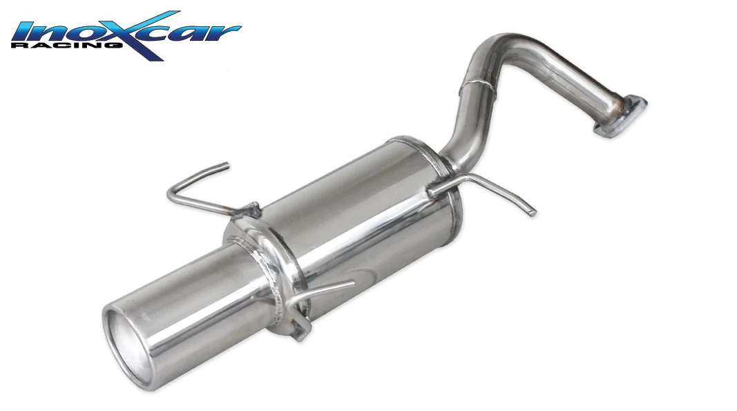 Escape trasero deportivo 1X102 NISSAN MICRA 1.0 16V (54CV) / 1.3 16V (75CV) 1992-2003 CON Homologacion Europea Inoxcar