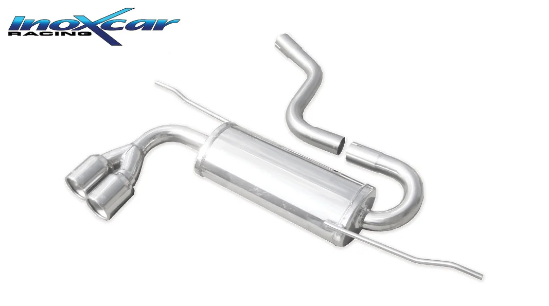 Escape trasero deportivo 2X80 SEAT LEON (Type 1P) 1.4 Tsi (125CV) 2005-- SIN homologacion Inoxcar