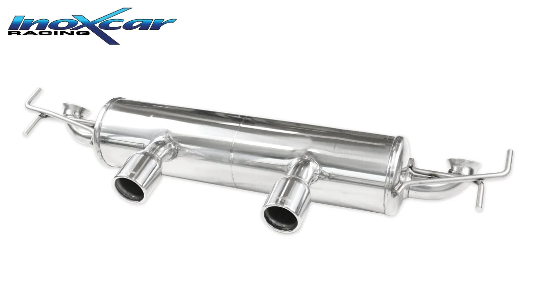 Escape trasero deportivo 1X76 Salida Izq. + Dcha. RENAULT CLIO 2 SPORT 3.0 V6 2000-- SIN homologacion Inoxcar