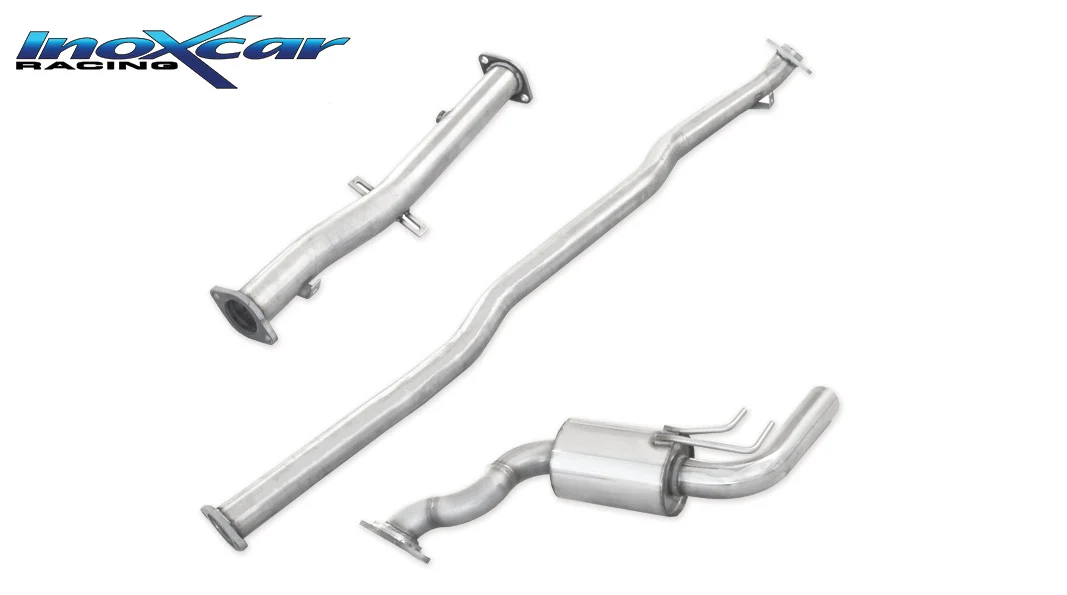 Tubo de sustitución del catalizador+ Tubo central directo+ Escape trasero Grupo.N 63 Ø MITSUBISHI LANCER EVO X 2.0 TURBO (295CV