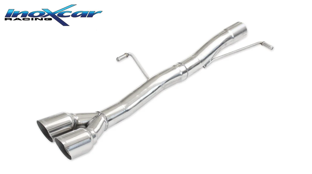 Escape trasero sin silenciador 2X80 RACING PEUGEOT RCZ 1.6 THP (200CV) 2010-- SIN homologacion Inoxcar