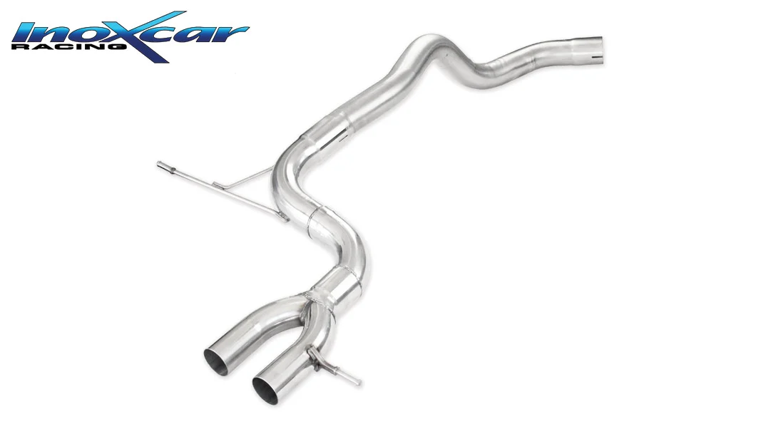 Escape trasero sin silenciador 2XCEN RENAULT MEGANE IV RS 1.8T (280cv) Diam. 70 2018-- Ø 76 SIN homologacion Inoxcar
